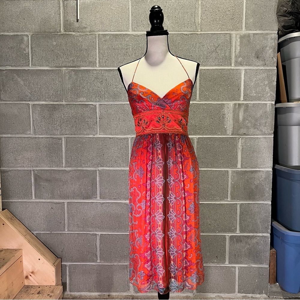 Laundry by Shelli Segal silk cocktail dress.